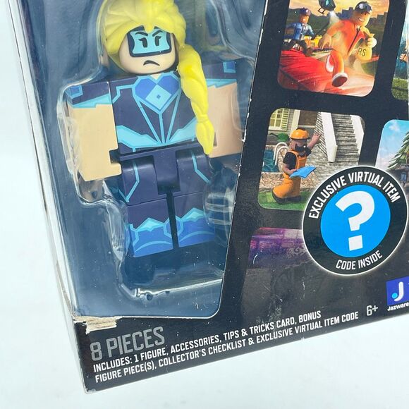 Roblox Deluxe Mystery Pack Heroes of Robloxia Taser Tessla w/ Virtual Item Code - Picture 6 of 7